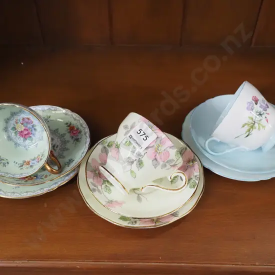 3x floral trios