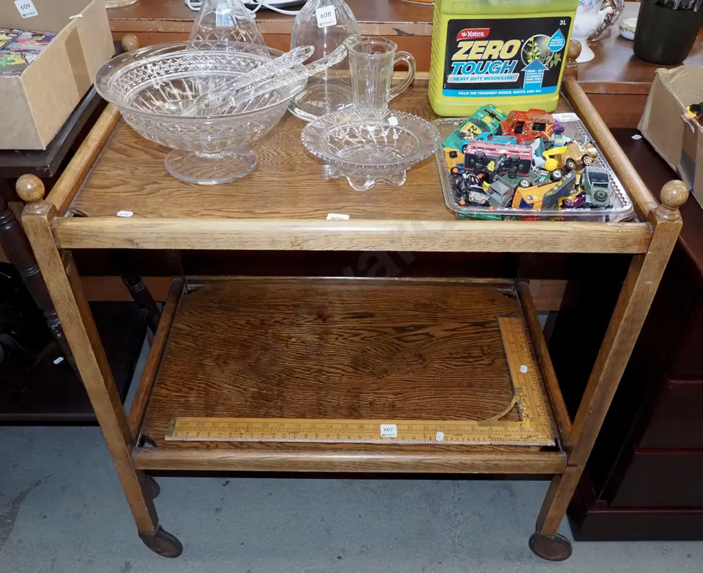 oak tea trolley Image 1++