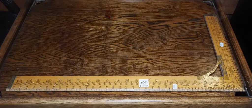Imperial wood and brass draughting square Image 1++