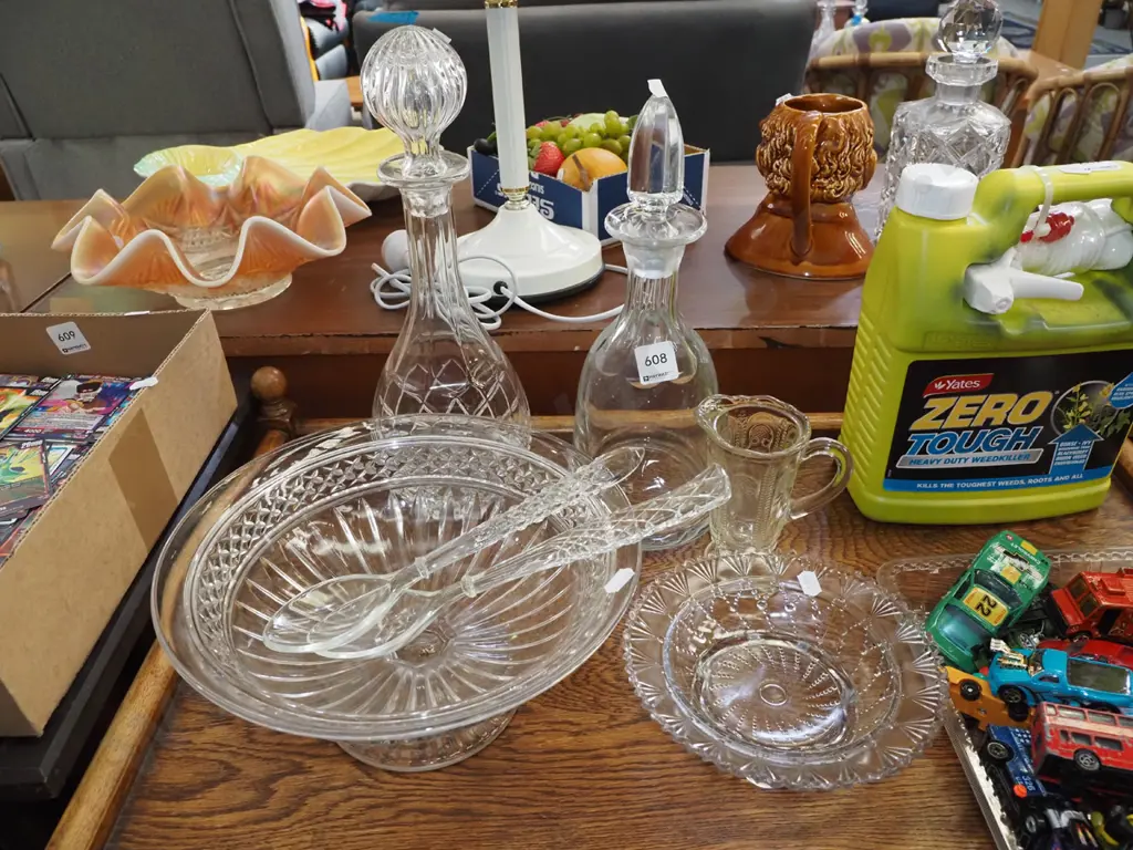 decanters, salad bowl  and servers etc Image 1++