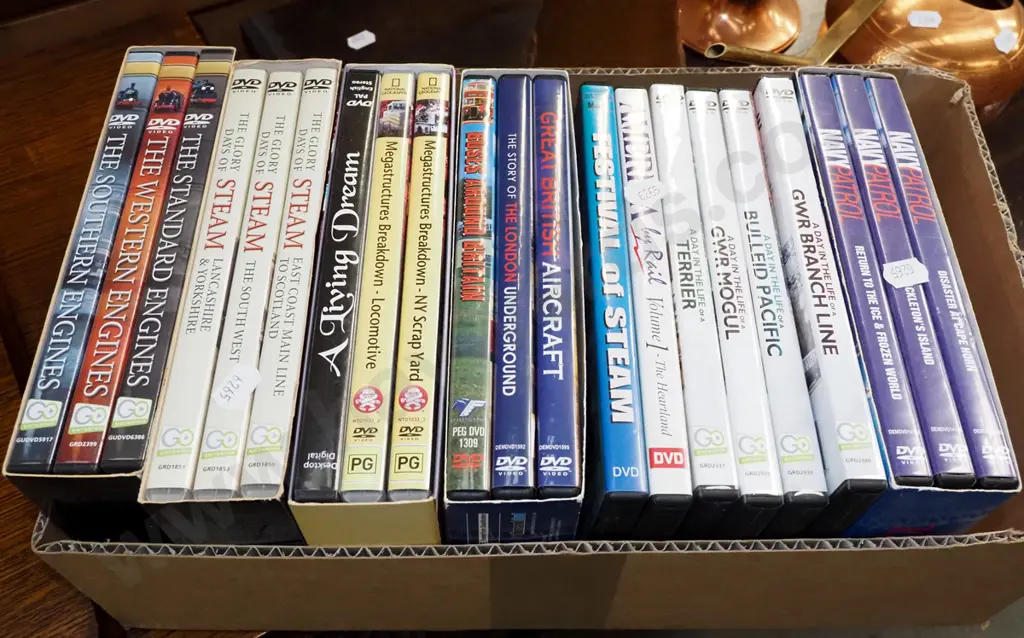 box of DVDs Image 1++