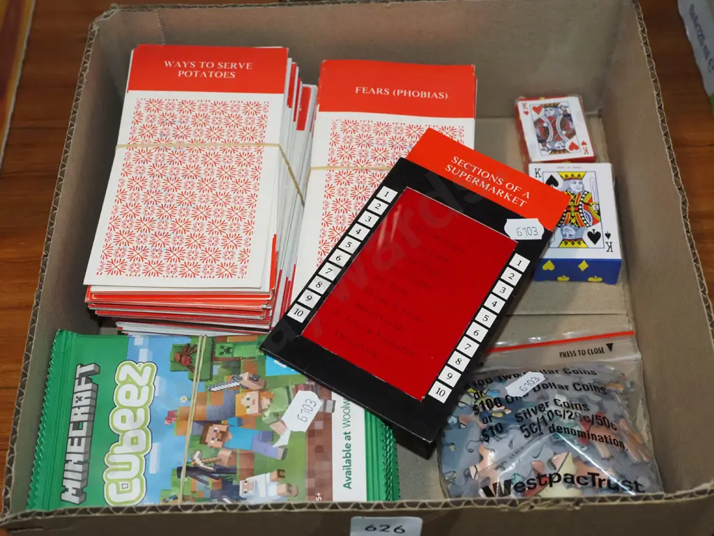 box; puzzles, Countdown cards, memory cards Image 1++