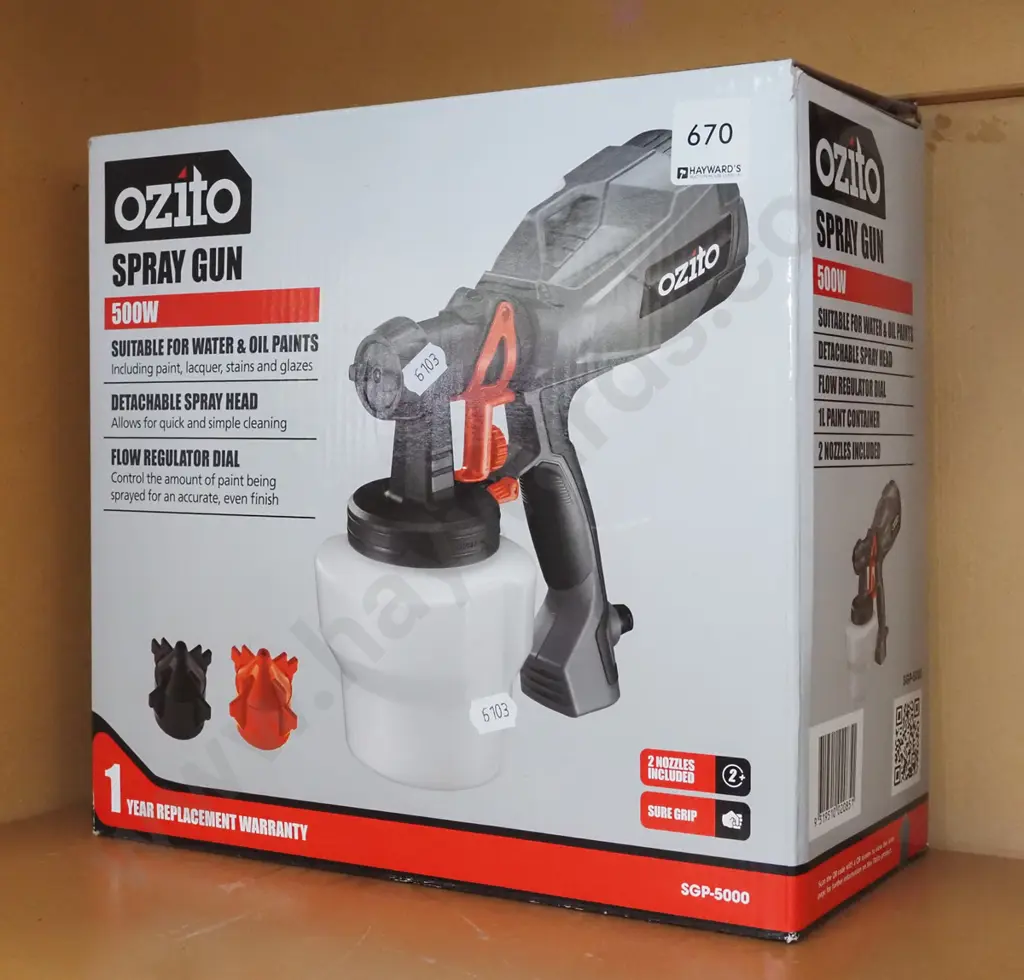boxed Ozito spray gun Image 1++