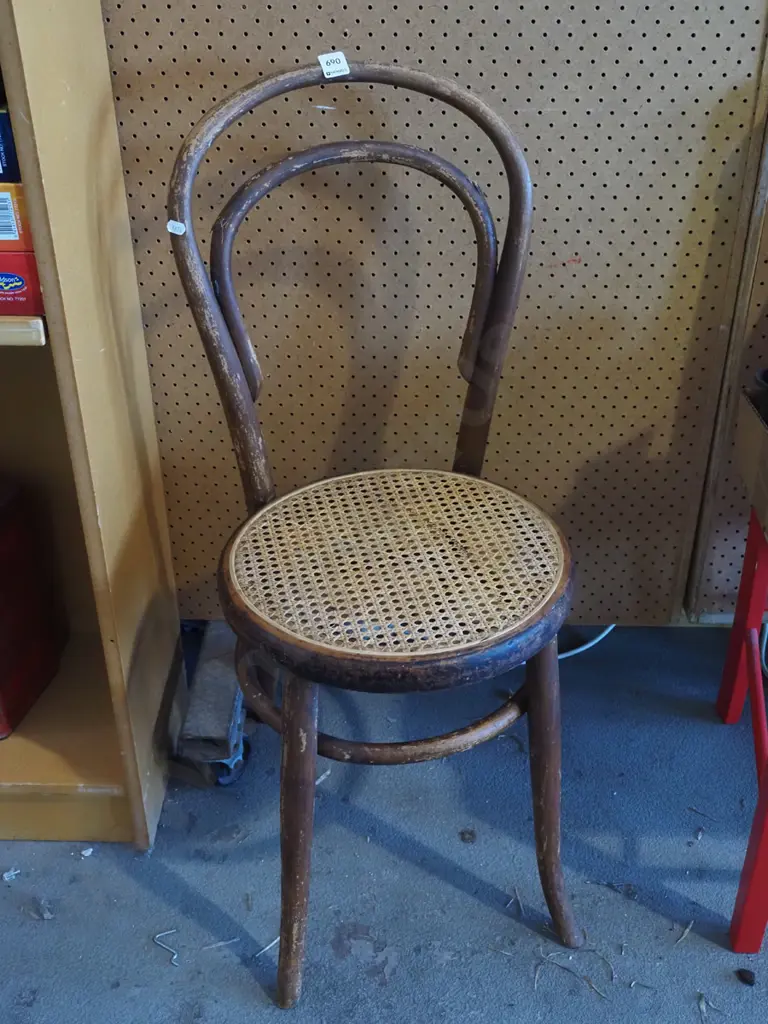 bentwood and rattan chair Image 1++