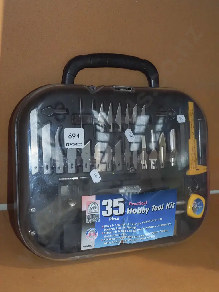 cased 35 piece hobby tool set Image 1++