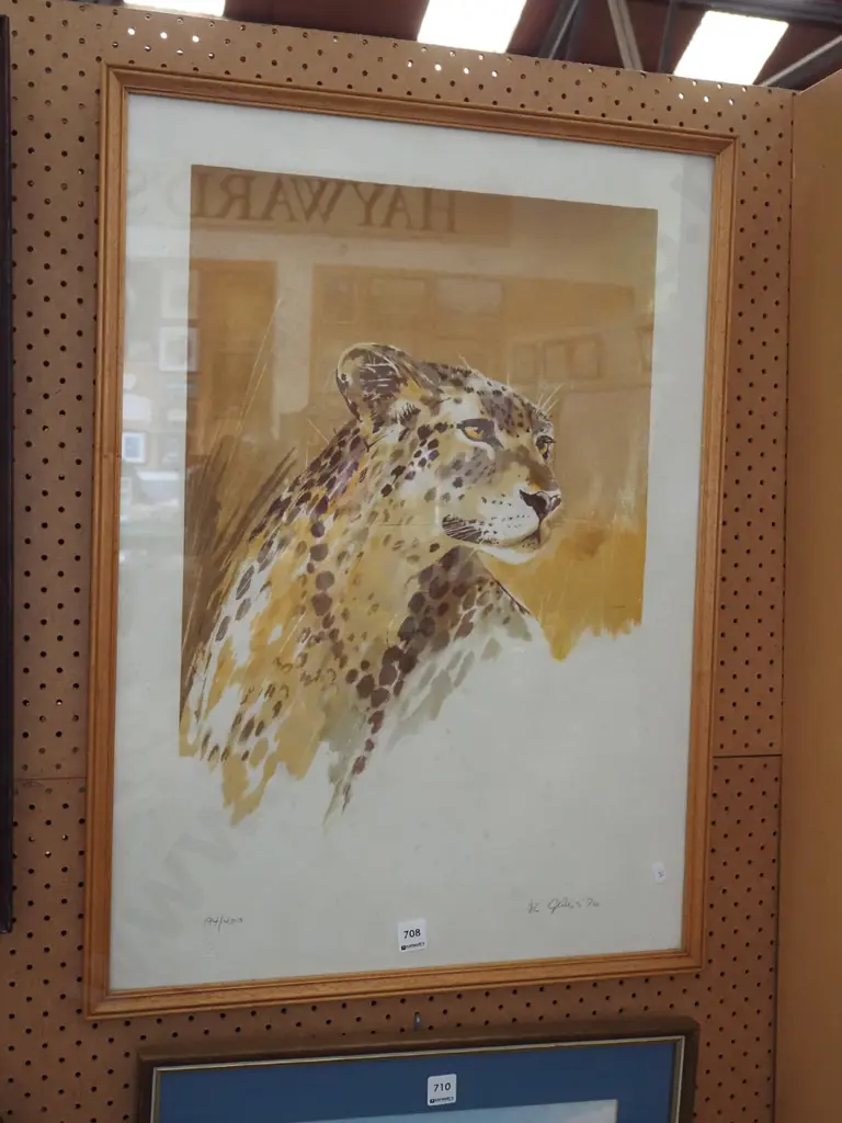 framed ltd edition cheetah print - foxing Image 1++