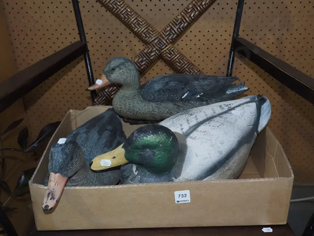 3x plastic duck decoys Image 1++