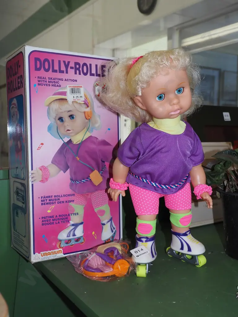 as new boxed 1990s Dolly-Roller doll Image 1++