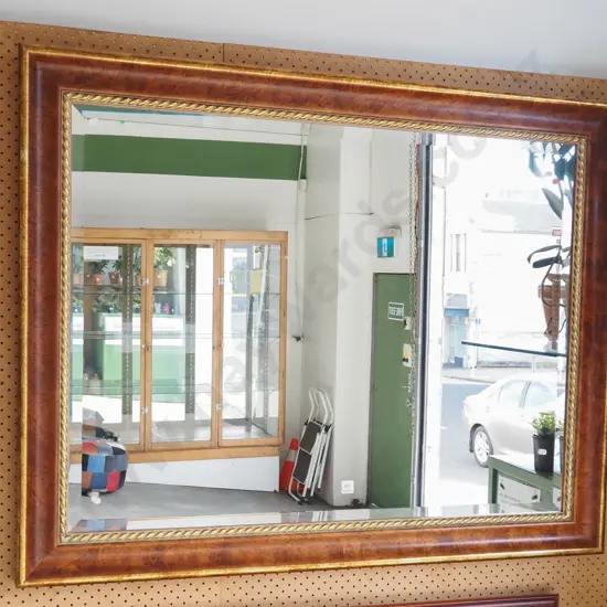 ornate framed bevelled edge wall mirror H-990 W-1320