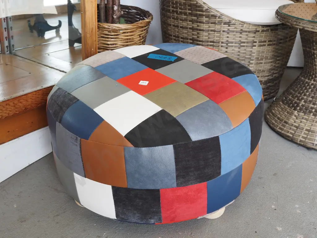 patchwork ottoman Image 1++