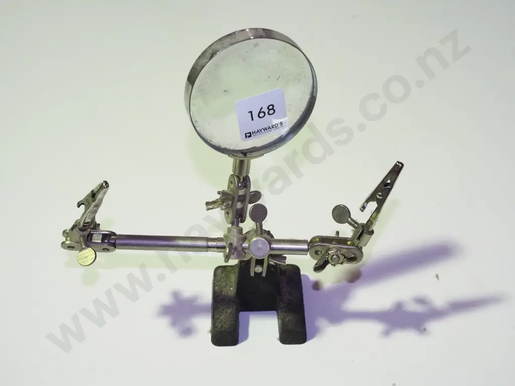 very dusty fly fishing magnifying  glass and fly tieing stand Image 1++