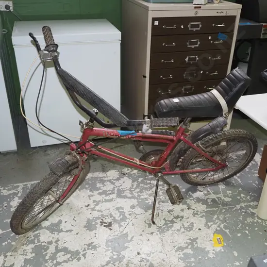 original 1980s Raleigh Grifter bike - significant signs  of age and wear