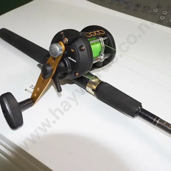 Daiwa graphite rod and Okuma reel