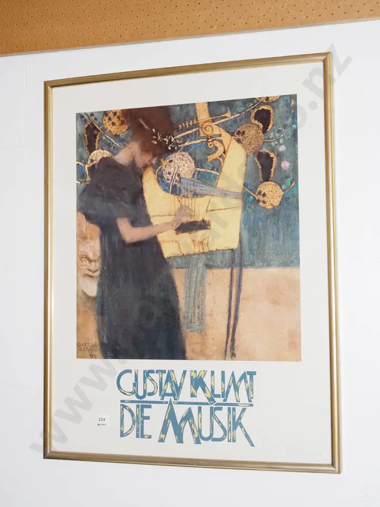 framed Gustav Kilmt print Image 1++