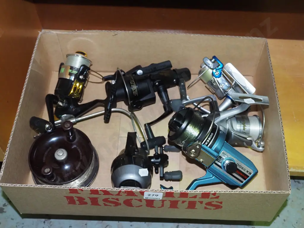 box of fishing reels Image 1++