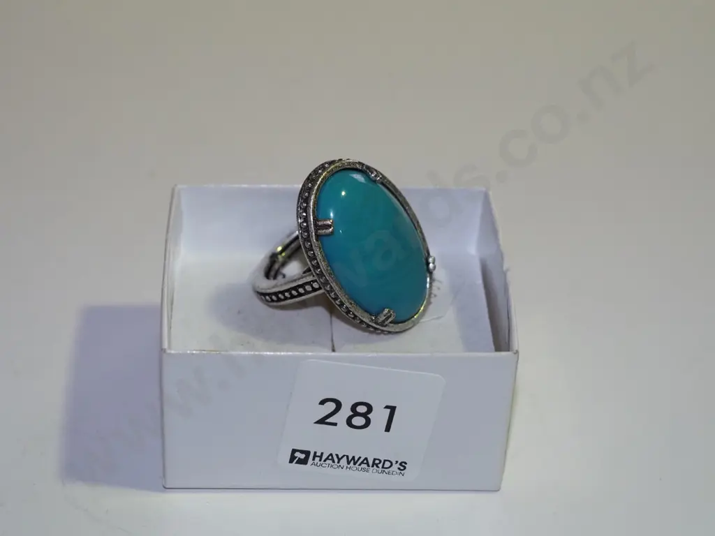 large turquoise dress ring Image 1++