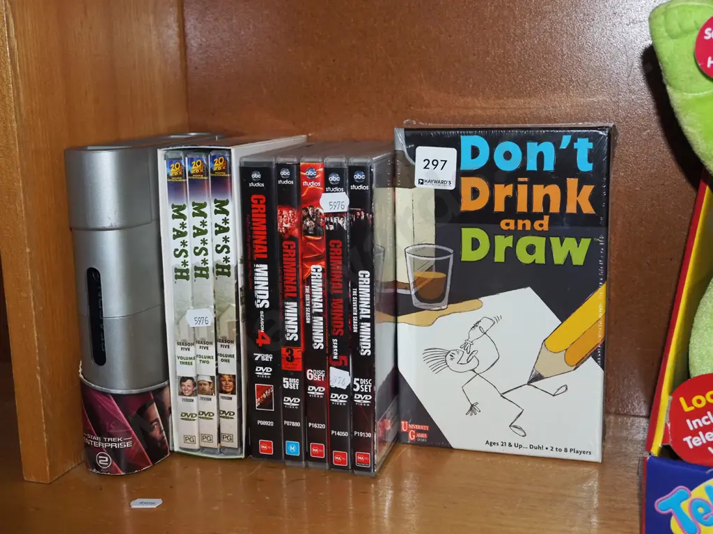 DVDs, Don't Drink and Draw game Image 1++