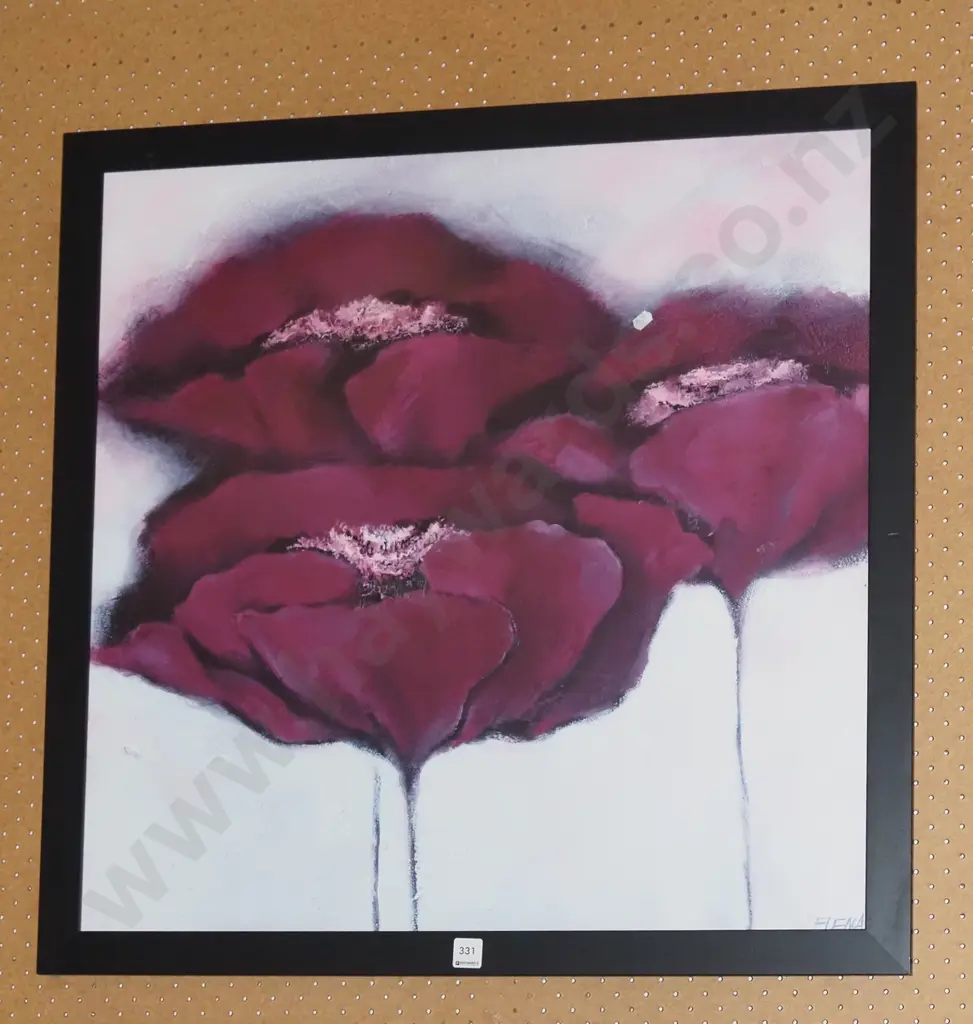 framed poppy print Image 1++