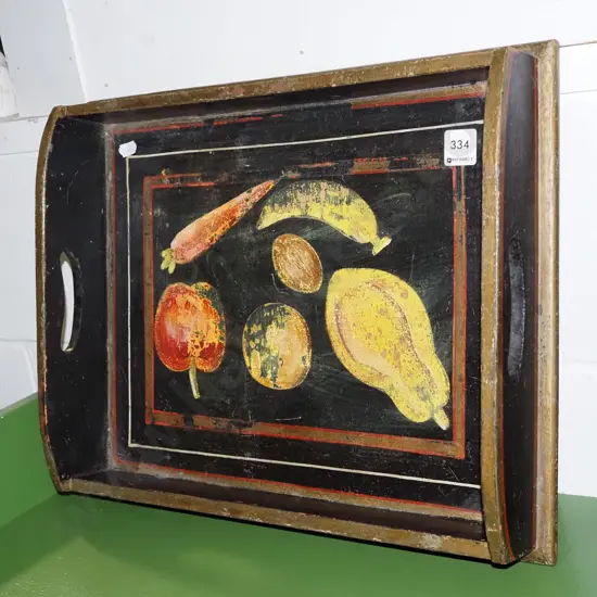 hand painted tray