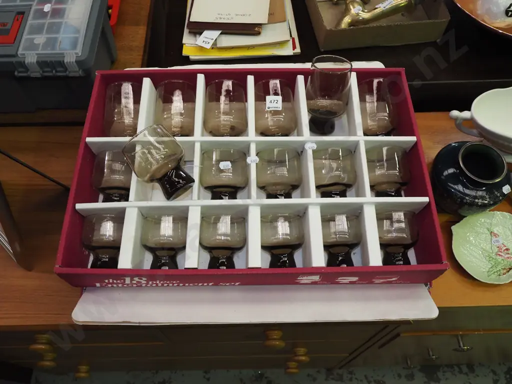 2x as new boxed Kaaru 18 piece glass sets Image 1++