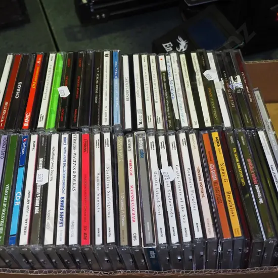 box of CDs