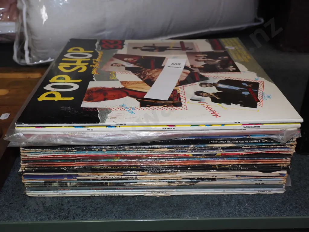 stack of 1980s and other LPs Image 1++