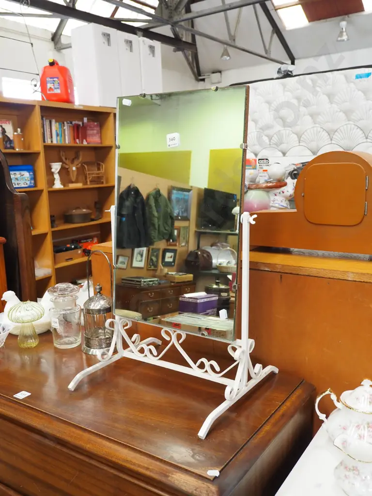 mid century metal cheval mirror H-580 Image 1++