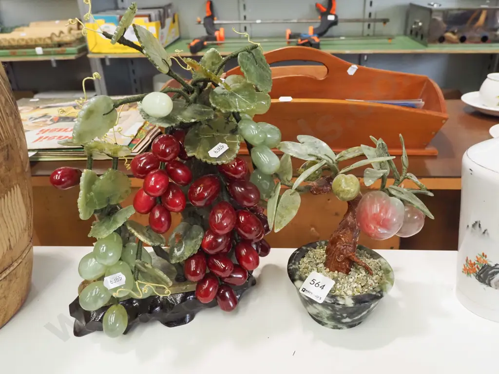 polished stone grape vine, bonsai plum tree Image 1++