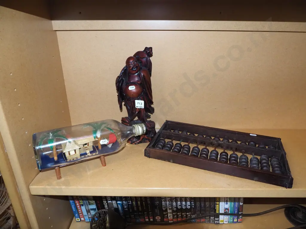 house in bottle, Asian figurine, abacus Image 1++