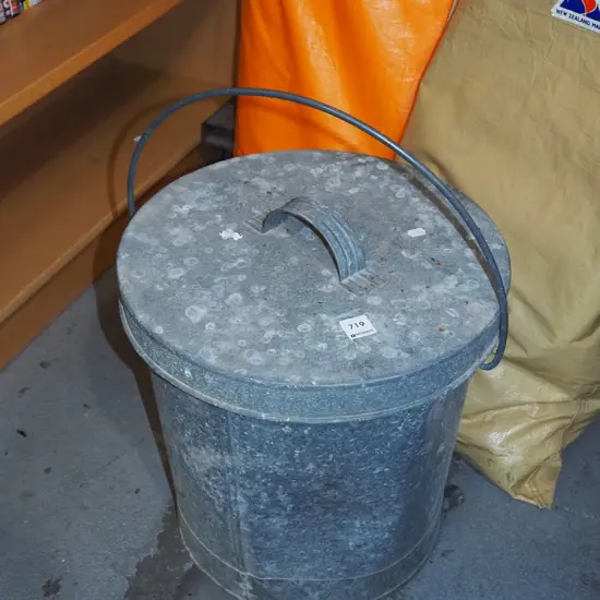 galvanised ashcan