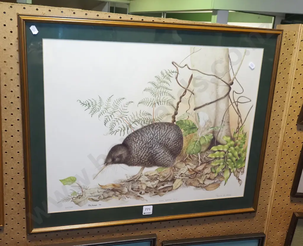 Pauline M  Morse - framed ltd edition  print - kiwi Image 1++