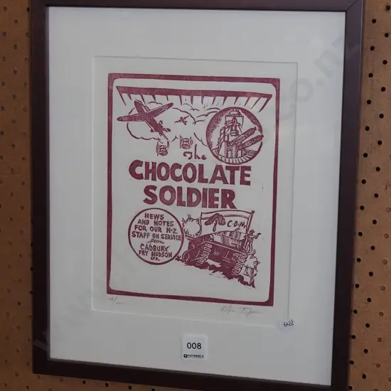 framed ltd edition print - The Chocolate Soldier