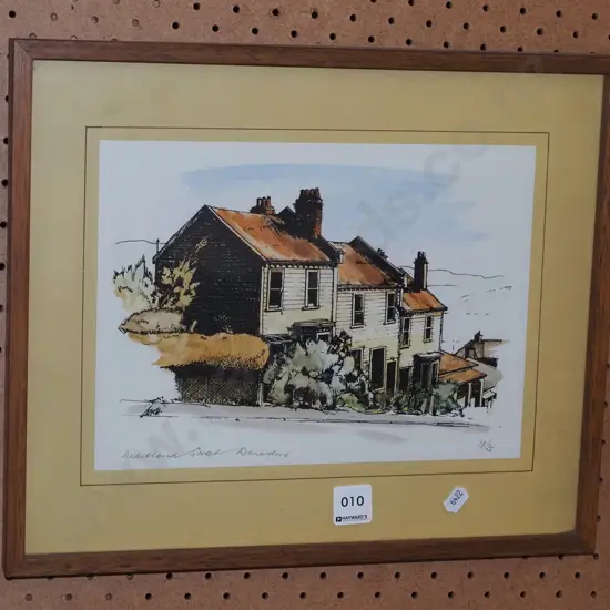 framed ltd edition print 18/25 - houses Maitland St