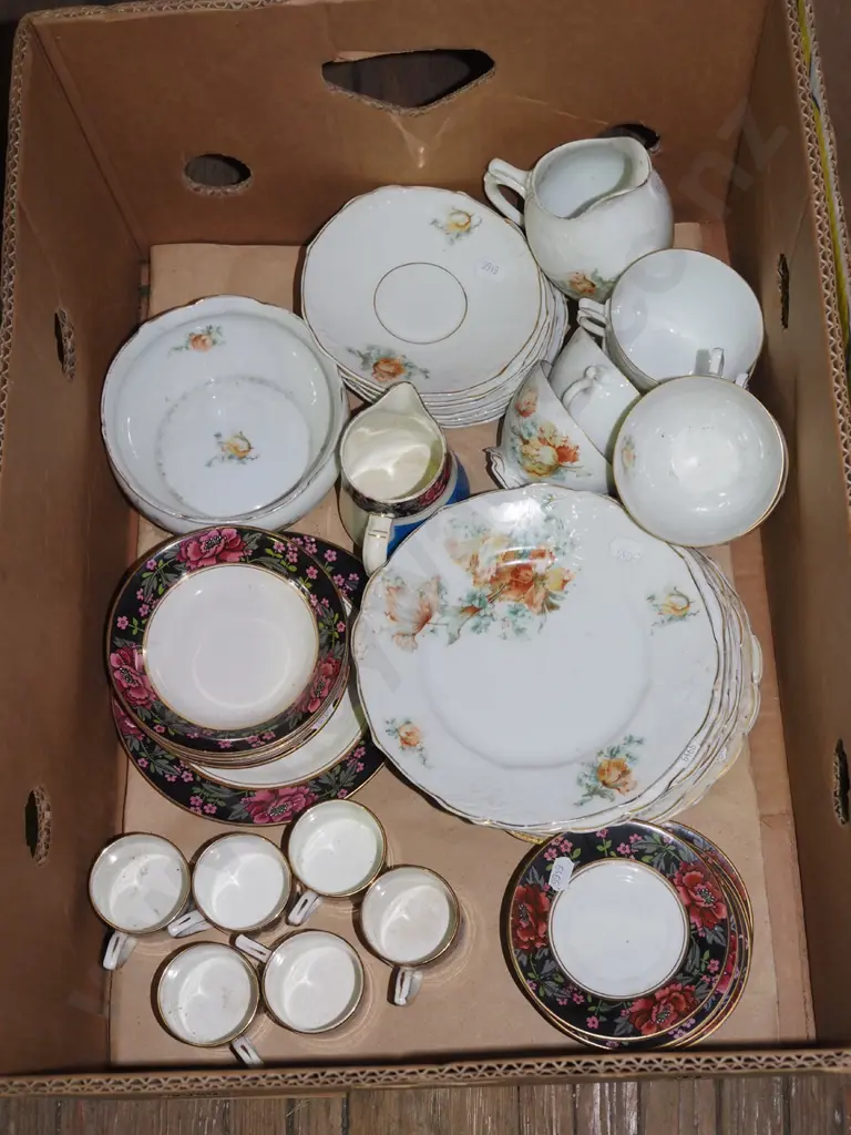 box; Grafton demi-tasse cups, plates, saucers, bowl etc Image 1++