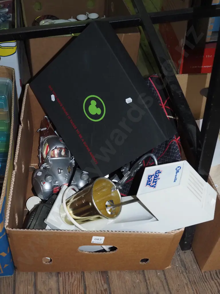 box; Breville milkshake maker, remote toy - As Is No Returns, Incredibles kit etc Image 1++