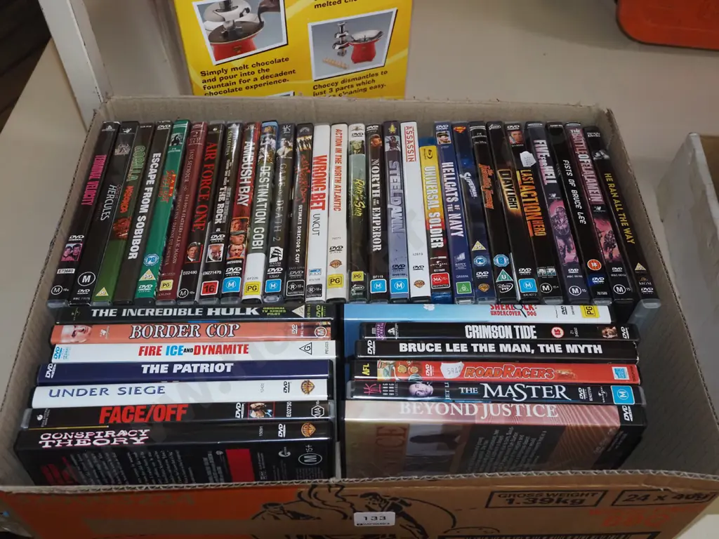 box of DVDs Image 1++
