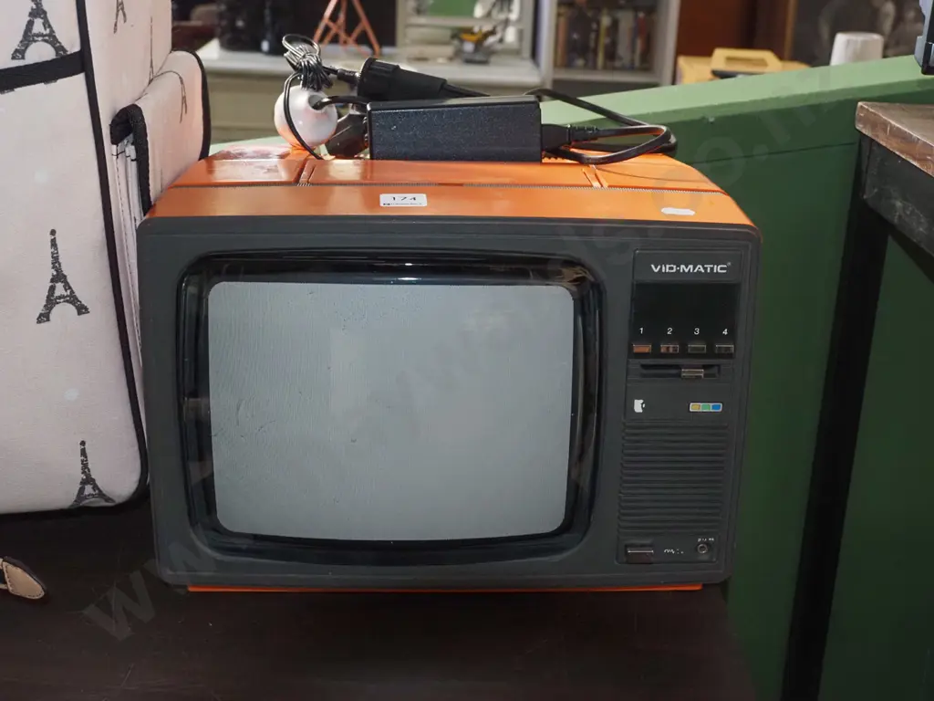 small portable Vid-Matic colour TV - As Is No Returns Image 1++
