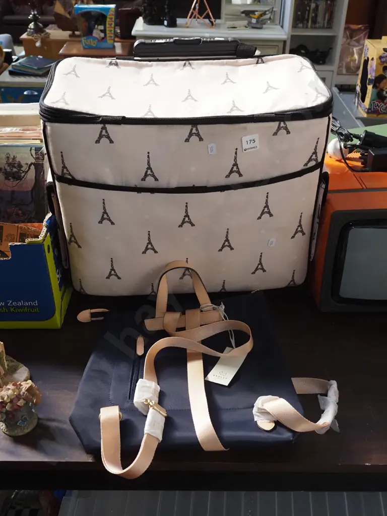 padded case on casters with telescopic handle, as new Radley backpack handbag Image 1++