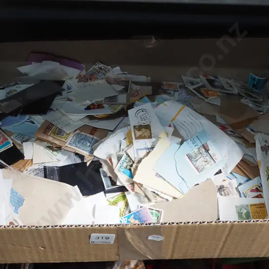 box of stamps