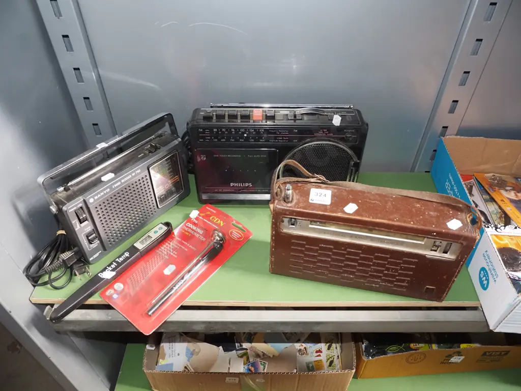 transistor radios - As Is No Returns, digital thermometer etc Image 1++