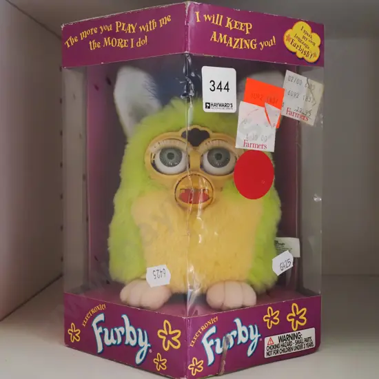 boxed Electronic! Furby - damage to box