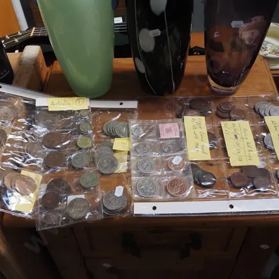 various coins
