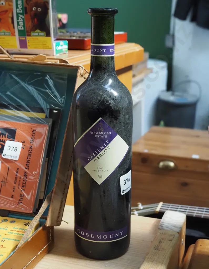 bottle of Rosemount 2003 cabernet merlot Image 1++