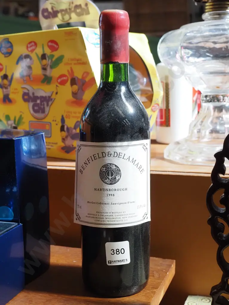 bottle of Benfield and Delamere 98 merlot cabernet sauvignon Image 1++