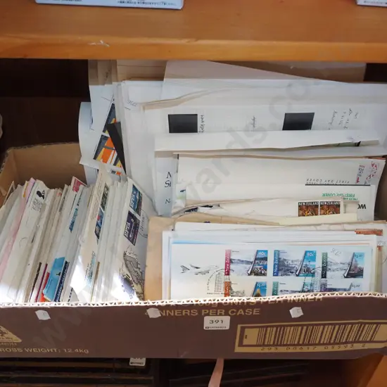 boxed first day covers and other stamps