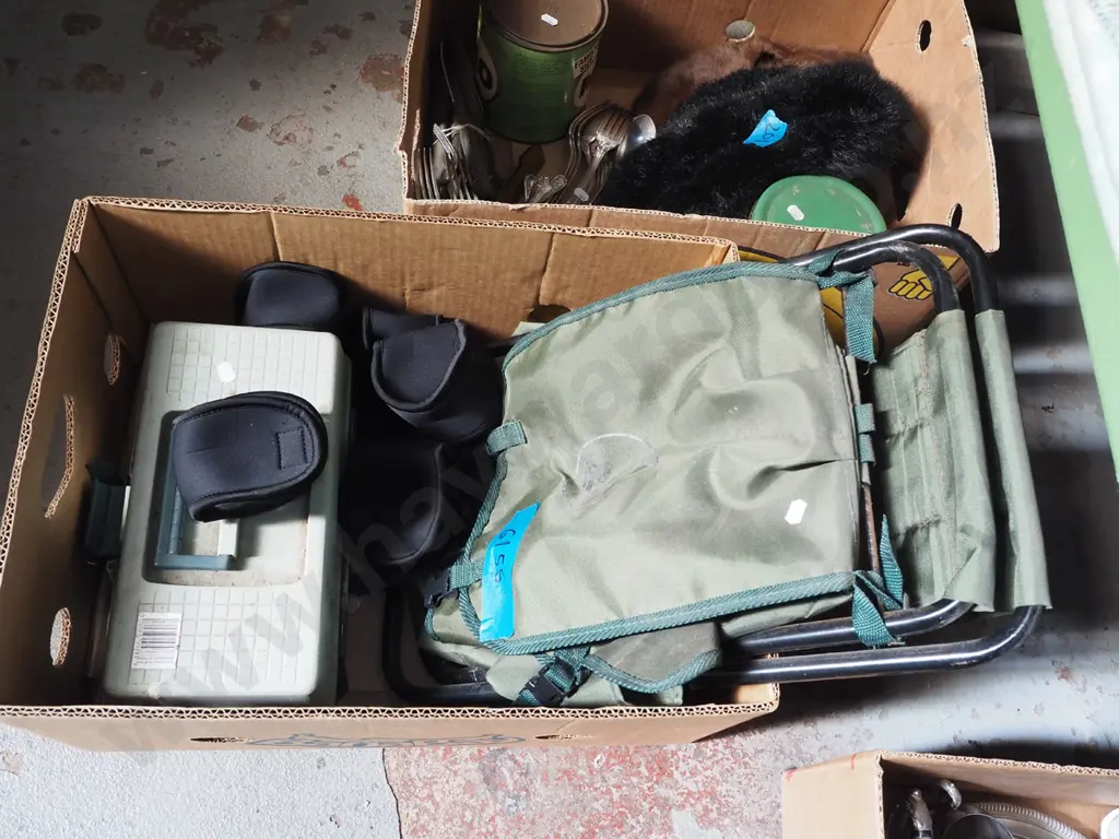 fishing reel covers, tackle box, backpack seat Image 1++