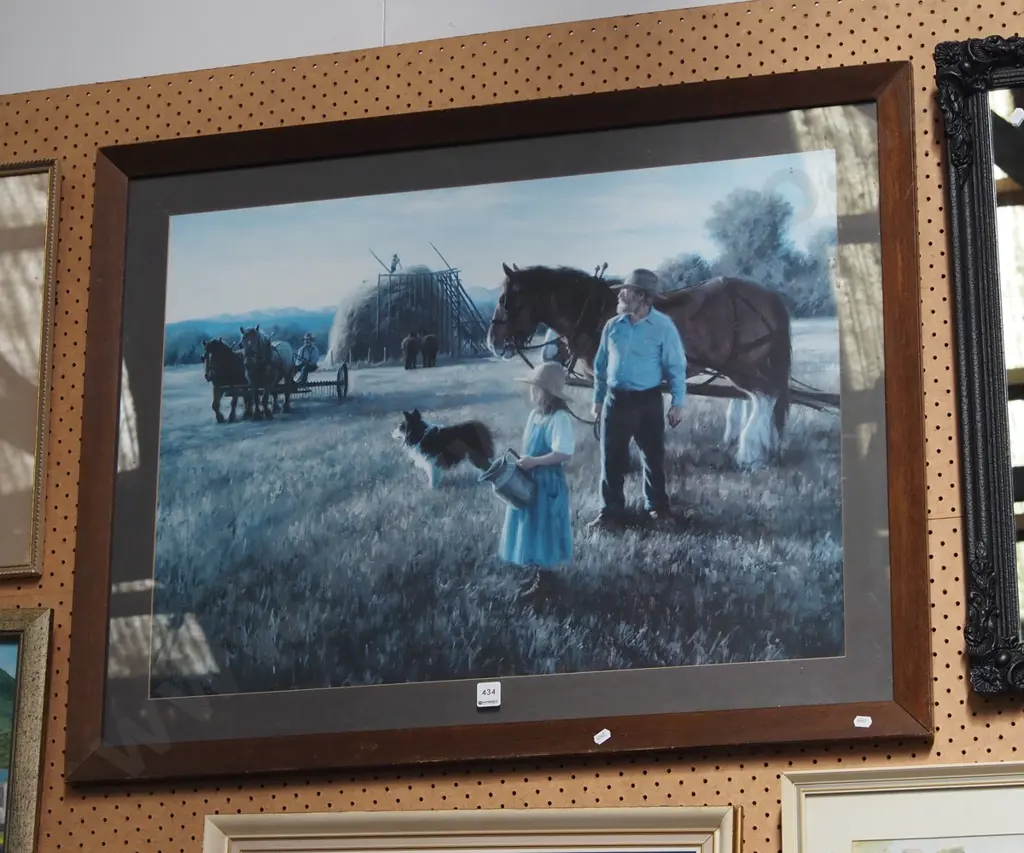 framed print - hay harvesting Image 1++