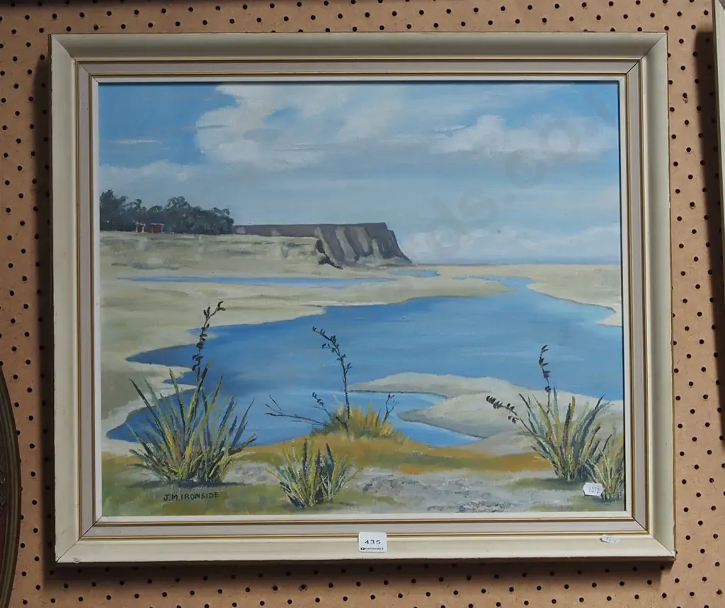 JM Ironside framed oil - seascape Image 1++