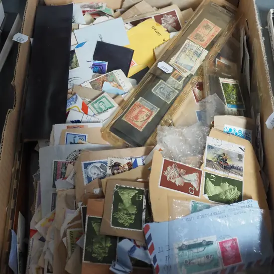 box of stamps