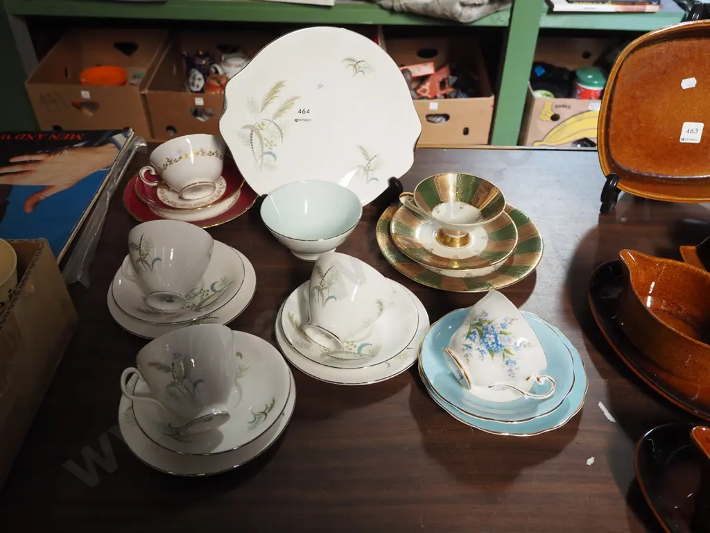 3x trios, Royal Albert Festival 11 piece tea set Image 1++